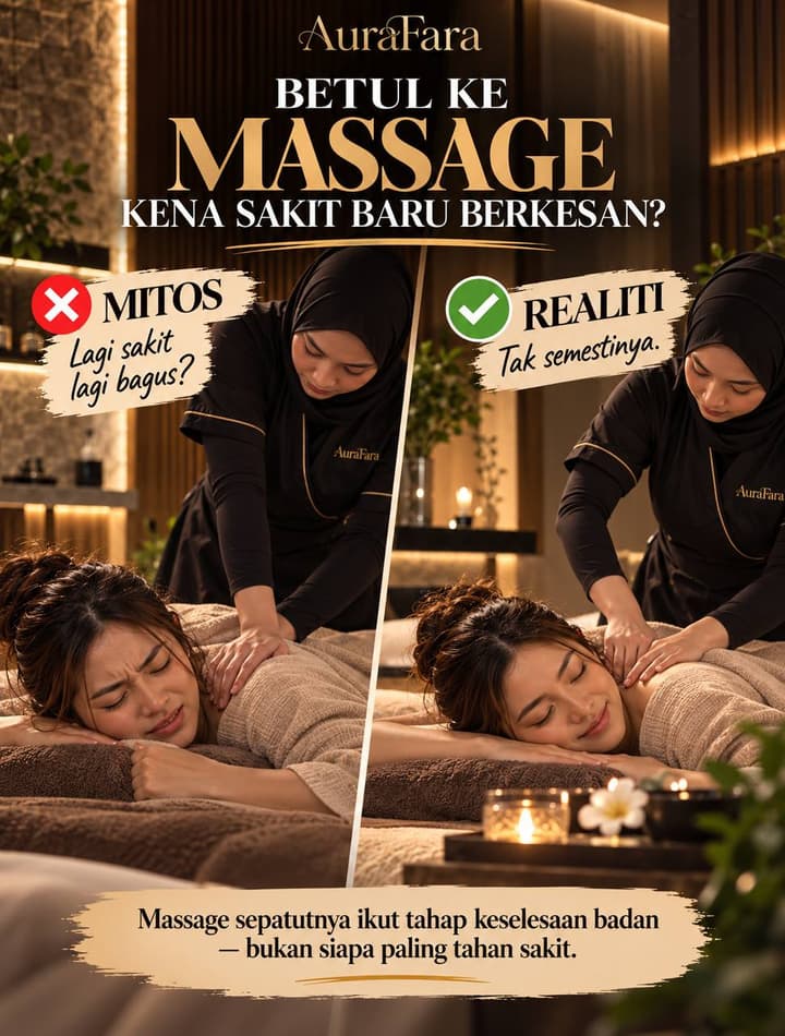Mitos vs Realiti Massage - AuraFara Spa